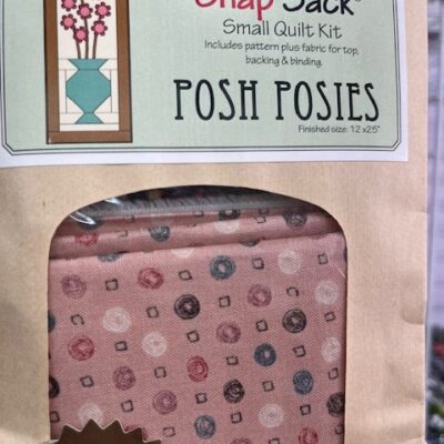 Snap Sack small quilt kit - Posh Posies