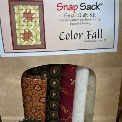 Snap Sack small quilt kit - Color Fall