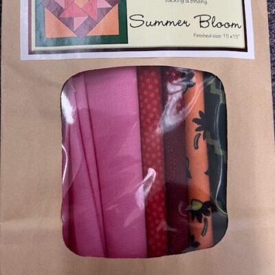 Snap Sack small quilt kit - Summer Bloom