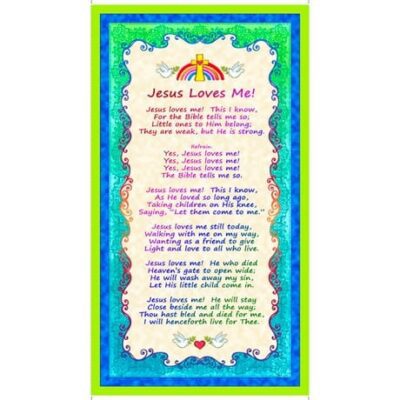 Quilting Treasures - Jesus Loves Me 27281 Panel