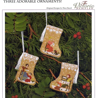 The Victoria Sampler - Gingerbread Mini Stockings