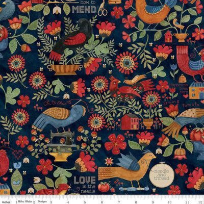 Riley Blake - Stitchy Birds C12600