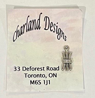 Charland Sterling Silver Stitch Charm - Queen Stitch