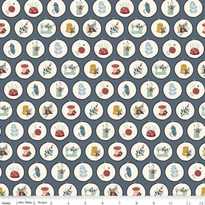 Riley Blake fabric - Let's Create Denim C13691