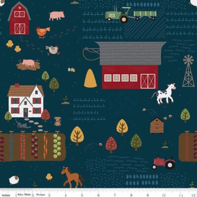 Riley Blake fabric - Country Life C13790 evening