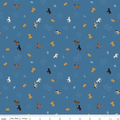 Riley Blake fabric - Country Life C13793 Denim