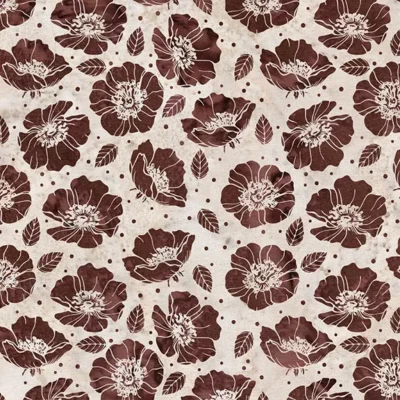 Island Batik - AISH Prairie Rose Brown