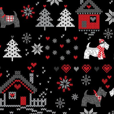 Benartex Knit Caboodle Snow in Love
