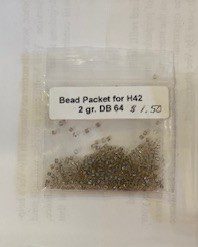 Bead packet for H42 Counted Thread Sampler by Karen Buell Designs