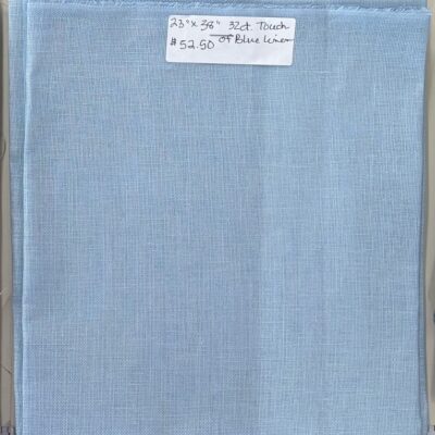 32 count solid color linen - touch of blue - P