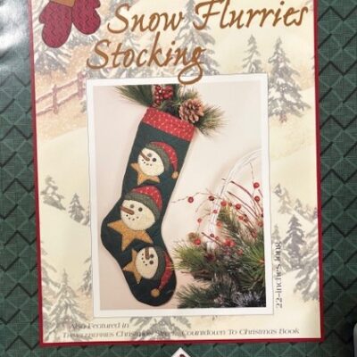 Thimbleberries pattern - Snow Flurries Stocking - last chance