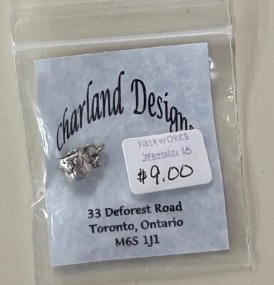 Charland Sterling Silver Charm - Christening cup charm