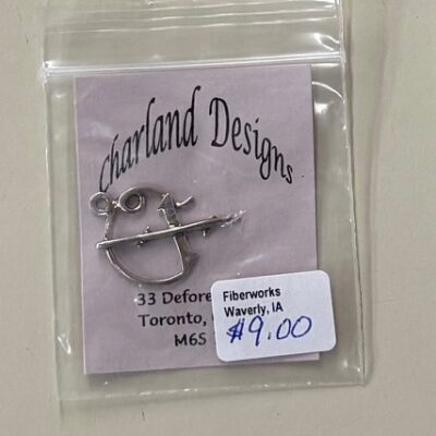 Charland Sterling Silver Charm - Needle and thread charm